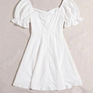 Puff Sleeve Mini Dress